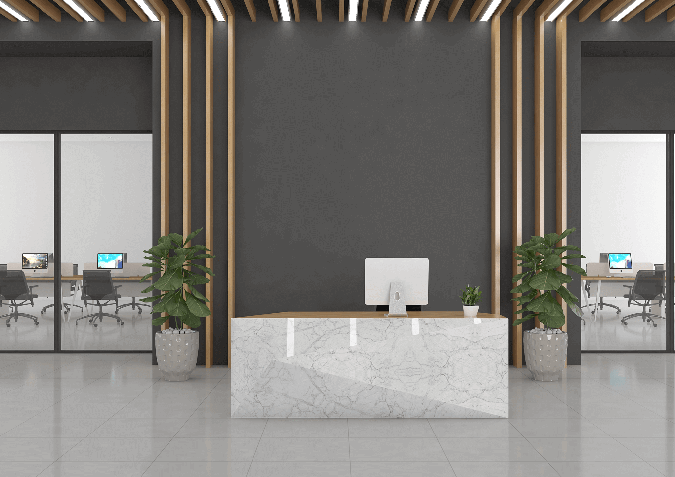 office recepation design hero
